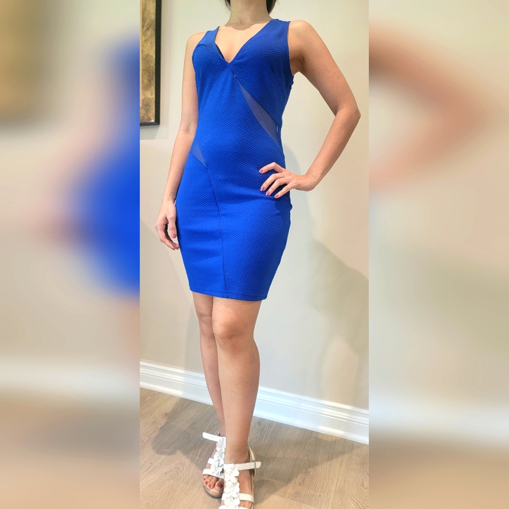 Brand Astr blue Navy above knee cocktail dress